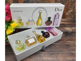 Ორიგინალური პარფიუმერიის სასაჩუქრე ნაკრები 5 ელემენტი Dior | оригинал, подарочный набор духов 5 ШТ. Dior