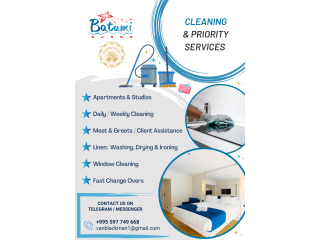 Cleaning & Priority Services for Apartments & Studios